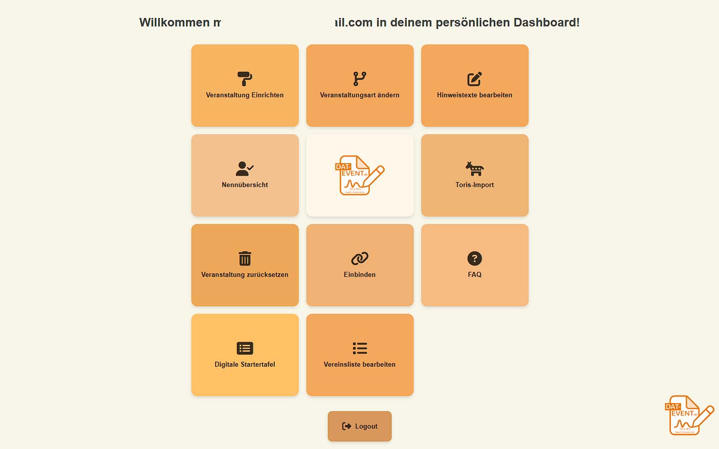 Backend Vorschau Dashboard